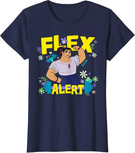 Vista 32 de Disney Encanto Luisa Madrigal Flex Alert Camiseta, Negro