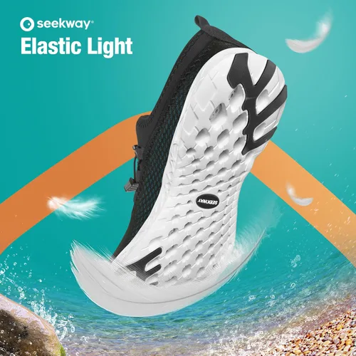 Vista 6 de SEEKWAY Zapatos de agua para hombre y mujer, secado rápido, zapatos acuáticos descalzos, playa, caminar, kayak, canotaje, deportes acuáticos SP006