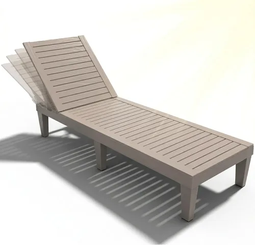Vista 12 de EFU Sillón para exteriores, juego de 2 sillas de bronceado PP de alto