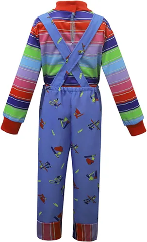 Vista 2 de Disfraz de Chucky para niños, overol, disfraz de Halloween