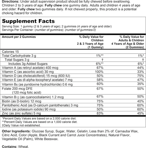 Vista 8 de Gomitas Completas de Vitaminas Flintstones, Vitaminas para Niños con Vitamina C para Pequeñitos y Niños, Multivitamínico para Niños con Vitamina A