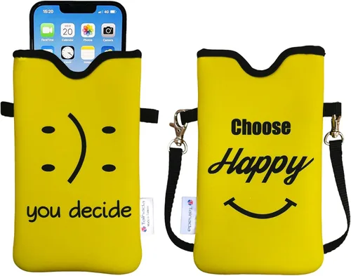 Vista 93 de Tainada Funda Estuche Bolsa de Neopreno para Teléfono para Hombres y Mujeres con Correa Cruzada/Cordón para el Cuello para iPhone 17/16/15 Pro Max