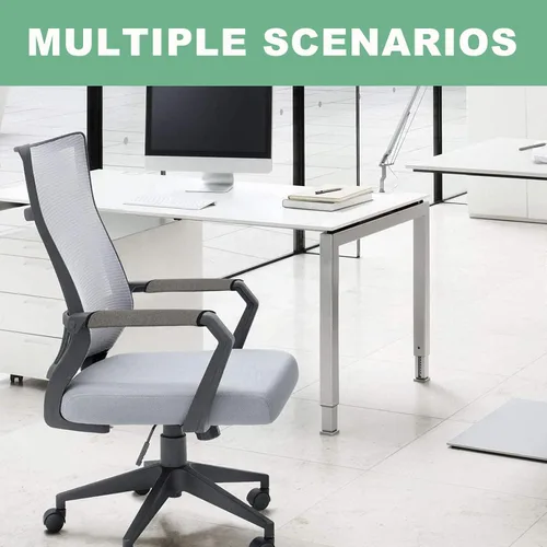 Vista 5 de Ntomtuex Juego de 2 fundas de lino para reposabrazos de silla de oficina, fundas ajustables para reposabrazos de silla de escritorio, fundas