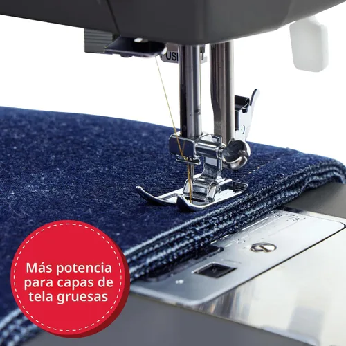 Vista 5 de Singer 4411: máquina de coser resistente con velocidad de costura muy alta, Plástico, Blanco, M 11 stitches deliver 69 applications, 50% more