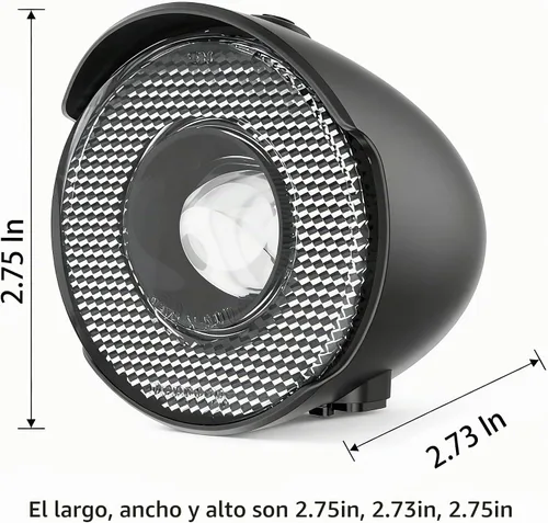 Vista 2 de Retro Vintage Bike Front Light New Version 350Lumen High-Brightness Headlights IPX6 Waterproof Classic Retro Night Riding Safety Bicycle Headlights