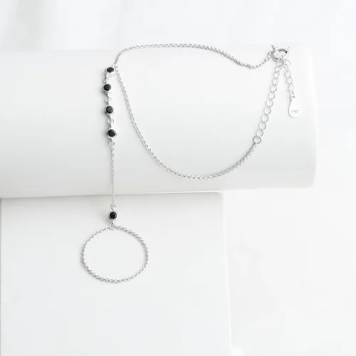 Vista 49 de Pulsera de plata de ley 925 para mujer, pulsera de mano para mujer, pulseras esclavas de 7 a 9 pulgadas ajustable