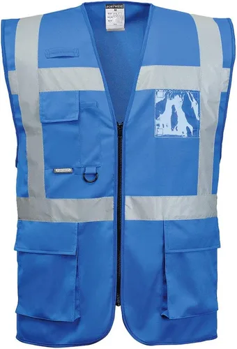Vista 6 de Portwest Chaleco de trabajo de seguridad ejecutivo F476 Iona con cinta reflectante