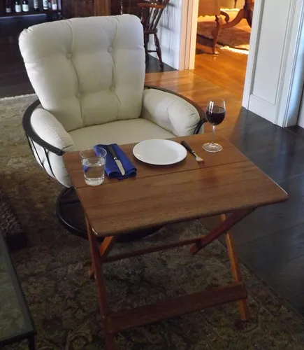 Vista 2 de Mesa o escritorio plegable de madera dura