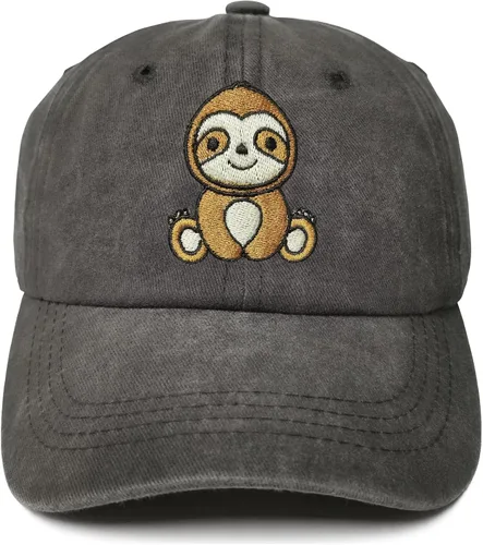 Vista 15 de Gorras de béisbol bordadas con animales para niño y niña