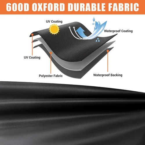Vista 7 de Funda UTV, lado a lado, impermeable, resistente al aire libre, material Oxford 600D, compatible con Can Am Defender Polaris RZR Ranger Ctmoto Cforce