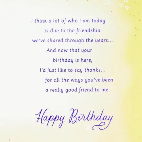 Vista 4 de Hallmark Tarjeta de cumpleaños para amigo (vínculo especial)