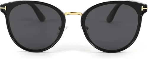 Vista 2 de FEISEDY Gafas de sol polarizadas para las mujeres ronda 2021 moda retro UV proteger B2785