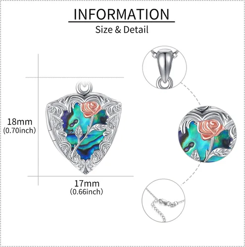 Vista 5 de Collar con medallón de árbol de la vida, collar de plata de ley que sostiene fotos, colgante de medallón del árbol de la vida para mujeres, esposa