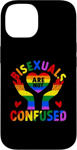 Vista 4 de iPhone 16 LGBTQ Gay Lesbian Funny Bisexuals Not Confused Pride Graphic Case