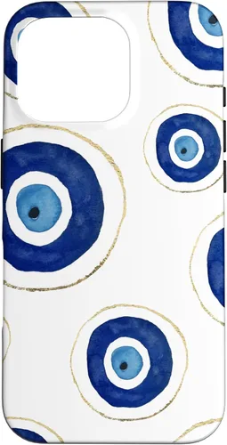 Vista 20 de Funda para teléfono con diseño de amuleto contra el mal de ojo, color blanco para iPhone 17