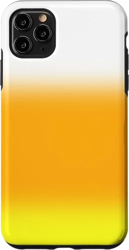 Vista 11 de iPhone 14 Halloween Candy Corn Gradient Naranja Amarillo Blanco Caso