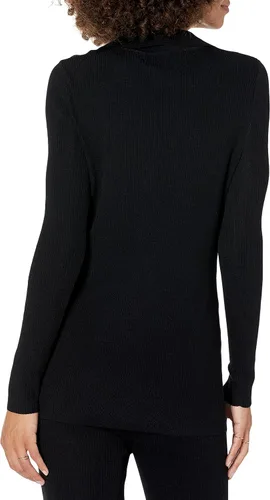 Vista 2 de The Drop Suéter con botones de canalé Constance para mujer