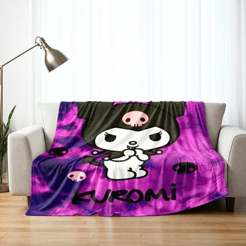 Vista 18 de Sanrio Cinnamoroll Bedding - Manta de felpa de 90 x 62 pulgadas, suave y acogedora manta Kawaii para sofá, cama y viajes, regalo coleccionable