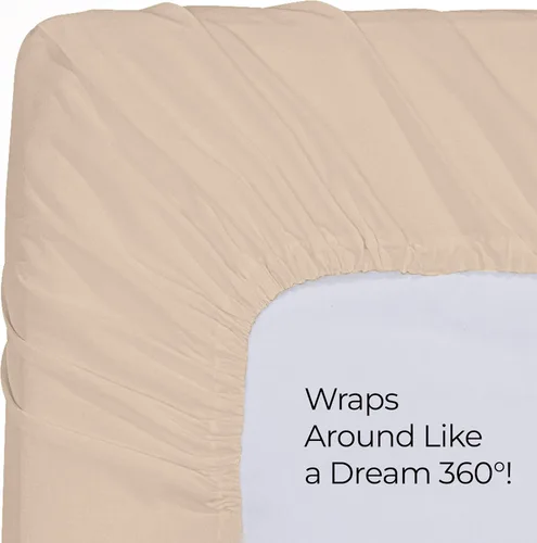 Vista 5 de Utopia Bedding - Paquete a granel de 2 sábanas bajeras ajustadas de microfibra cepillada suave con bolsillos profundos, resistentes al encogimiento