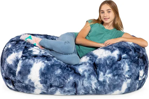 Vista 22 de Jaxx Lounger Jr. Puff Azul