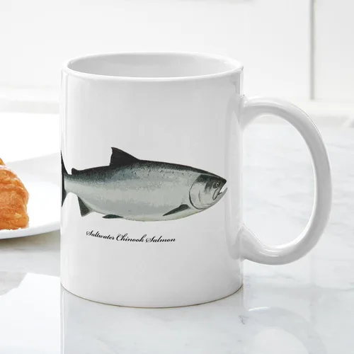 Vista 5 de CafePress Chinook King Salmon Mug 11 oz (325 ml) Ceramic Coffee Mug