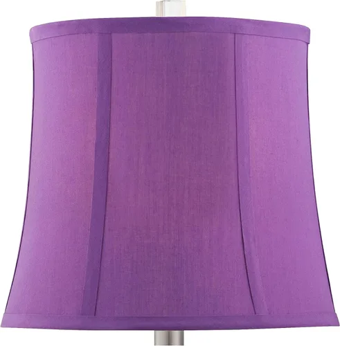 Vista 8 de Bijoux - Lámpara de mesa de 25 1/2" de alto, acrílico, color morado Acrílico apilado sombra púrpura