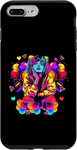 Vista 9 de iPhone 15 Streetwear synthwave 80s 90s retro anime Emo clown fashion Case