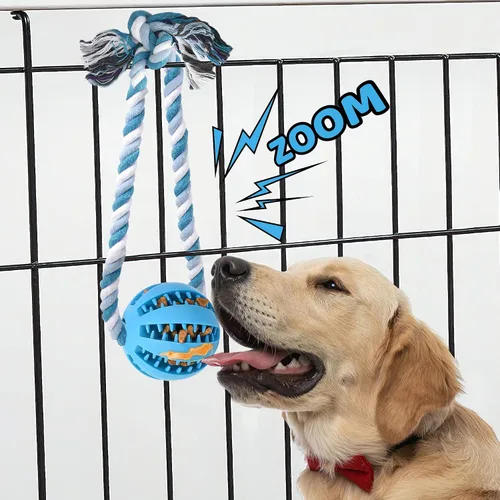 Vista 7 de Juguetes interactivos para perros, ayudas de entrenamiento en jaulas para cachorros, dispensadores de golosinas de comida para perros