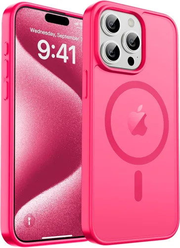Vista 44 de zapica Funda magnética para iPhone Air, con protector de pantalla de vidrio templado, compatible con MagSafe, translúcida mate, a prueba de golpes