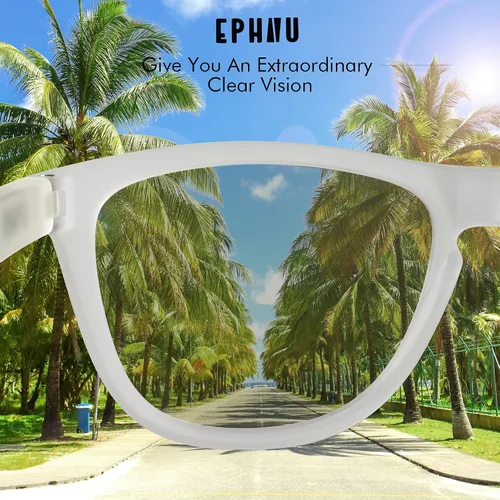 Vista 5 de EPHIU Polarized Sports Sunglasses for Men Women Mirror Lens Sun Glasses No Slip No Bounce for Running Driving 100 UV Protection