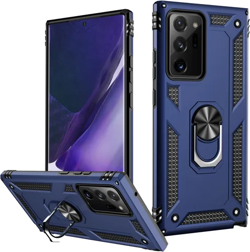 Vista 26 de LUMARKE Funda protectora para Galaxy Note 10, pasa 16 pies, prueba de caídas de grado militar, resistente con soporte de anillo magnético, Negro
