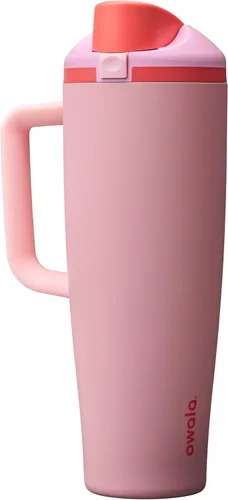 Vista 13 de Owala FreeSip - Botella de agua de acero inoxidable, 30 onzas, pastel de comida de ángel Angel Food Cake