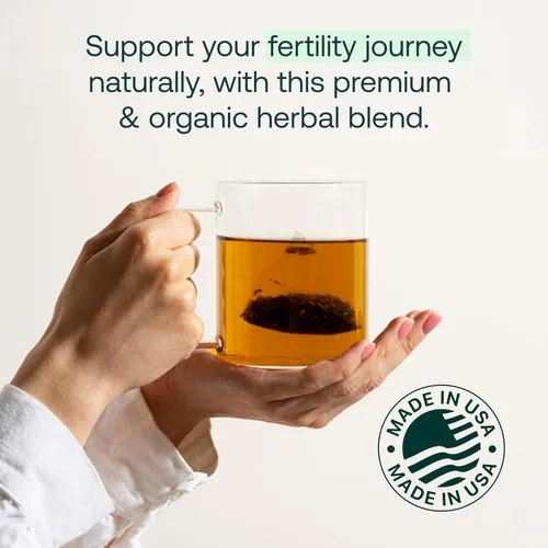 Vista 5 de Mira Té de fertilidad, sin cafeína, 100% orgánico, bayas de Goji y raíz de jengibre ayudan a regular los ciclos, apoya la concepción y promueve