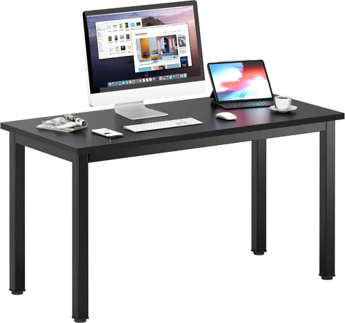 Vista 46 de DlandHome - Escritorio pequeño para computadora de 31.5 pulgadas para oficina en casa, color negro