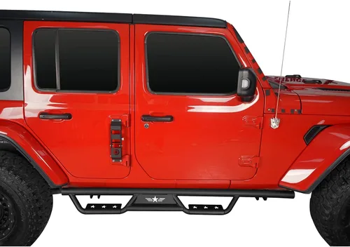 Vista 3 de u-Box JLU - Estribo Nerf - Barras laterales compatibles con Jeep Wrangler JL Unlimited 2018-2026 de 4 puertas