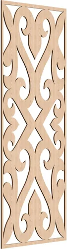 Vista 98 de Keene Paneles de pared decorativos de madera con calado, 9 3/8 pulgadas de ancho x 24 3/8 pulgadas de alto x 1/4 de alto, abedul Birch