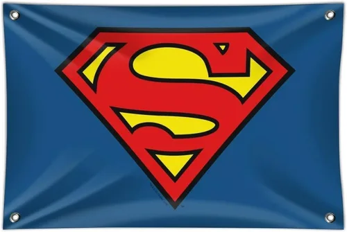 Vista 7 de GRAPHICS & MORE Letrero de Superman Classic S Shield Logo Home Business Office