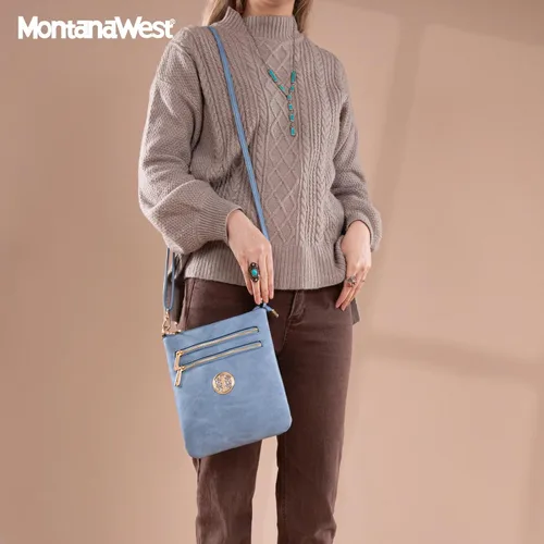 Vista 18 de Montana West Bolsos cruzados para mujer con múltiples bolsillos y correa ajustable