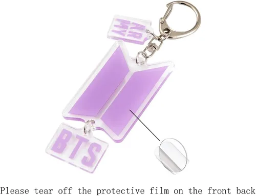Vista 5 de YANENG Kpop Bangtan Boys Merch Keychain Pendant Key Ring Bagpack Keychain School Bag Accessory for bts Army Fans Gift