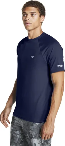 Vista 2 de Speedo - Camiseta de protección UV de natación para hombre manga corta ajuste regular unicolor