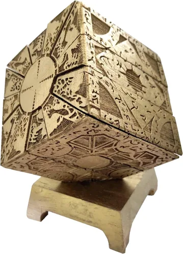 Vista 2 de Hellraiser - Caja de rompecabezas, configuración de lamentos, cenobites de Halloween con cabeza de alfiler para cosplay (estilo B)