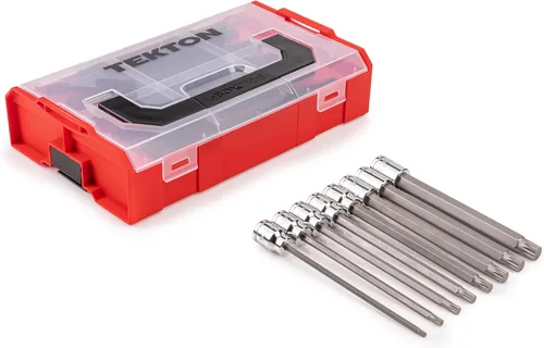 Vista 4 de TEKTON Juego de llaves de vaso de puntas cuadradas triples largas, 8 piezas SHB91705