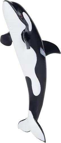 Vista 4 de MOJO Gran figura pintada a mano de orca realista de juguete de vida silvestre 8.7 x 3.5 x 3.3