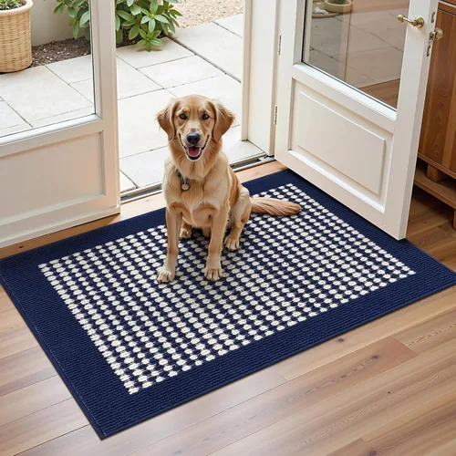 Vista 59 de Ileading Tapete para puerta de interior de 24 x 36 pulgadas, absorbente para perros, tapete de bajo perfil para entrada pequeño con respaldo de goma