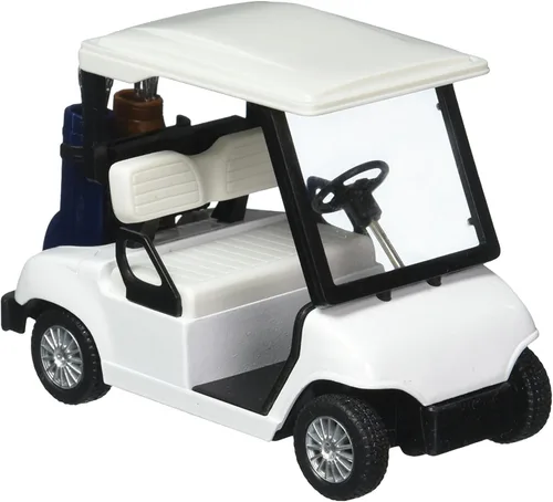 Vista 5 de KinsFun - Carrito de golf de 4½ "Die Cast Metal Model Pullback Action Toy (Verde)