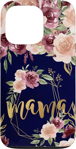 Vista 10 de Mama Floral New Mom Flower Print Pregnant Woman Watercolor Case for iPhone 17