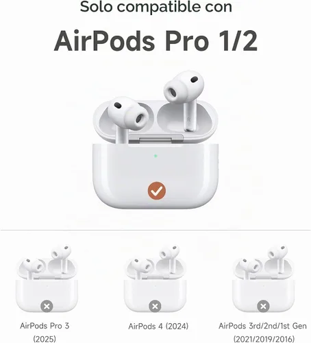 Vista 2 de SURITCH Funda para AirPods Pro 2/Pro, bloqueo magnético, compatible con Airpods Pro de 2ª y 1ª generación, funda protectora resistente con elegante