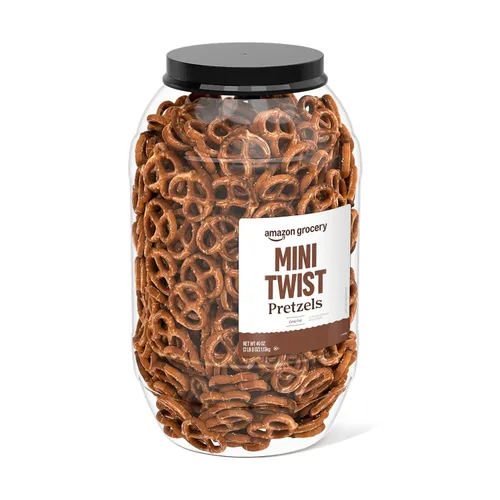 Vista 4 de Amazon Grocery, Pretzels Mini Twist, 40 onzas (anteriormente Happy Belly, el empaque puede variar)