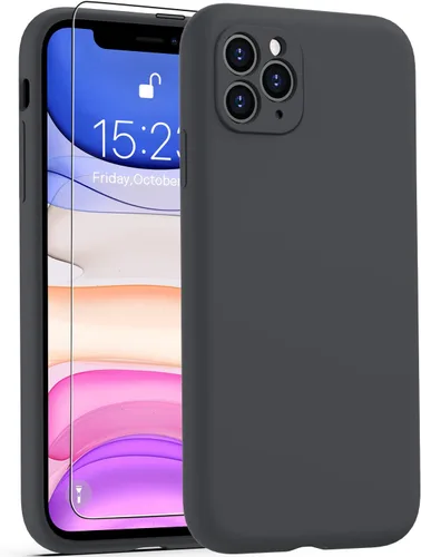 Vista 12 de Goodon Funda para iPhone 11 Pro con protector de pantalla - Protección mejorada de la cámara - Forro de microfibra suave - Funda protectora