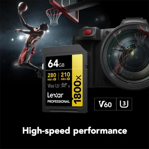 Vista 3 de Lexar Gold Series Professional 1800x 1TB UHS-II SDXC Tarjeta de memoria
